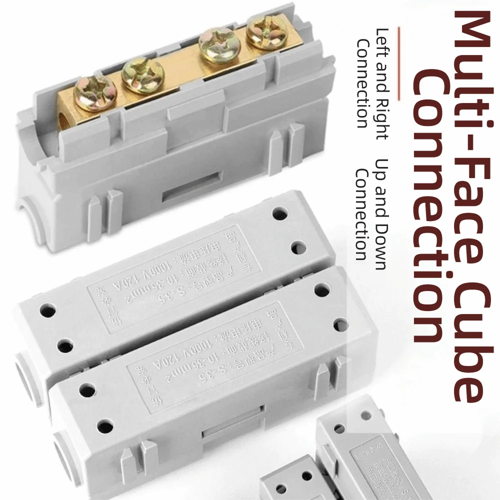 Electrical Connectors Spliceable High Power Splitter Brass Reusable Quick Terminal Block Fast Connector Electrical