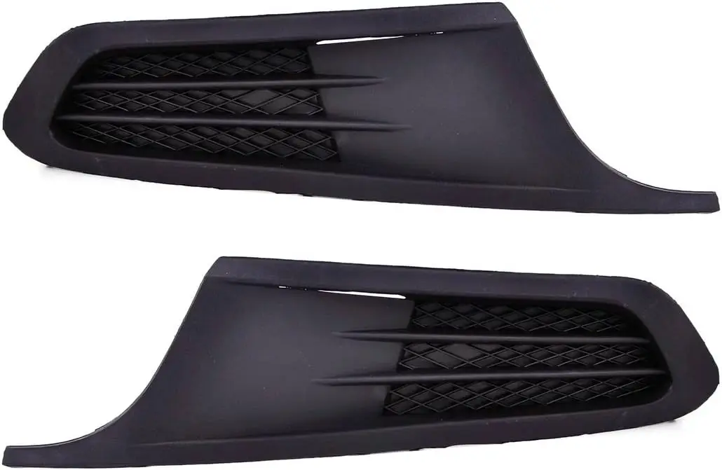 Premium Grade 2pcs Black Left & Right Bumper Grille Grill Cover for VW Jetta 2011-2014 5C6 853 665 9B9 5C6 853 666 9B9