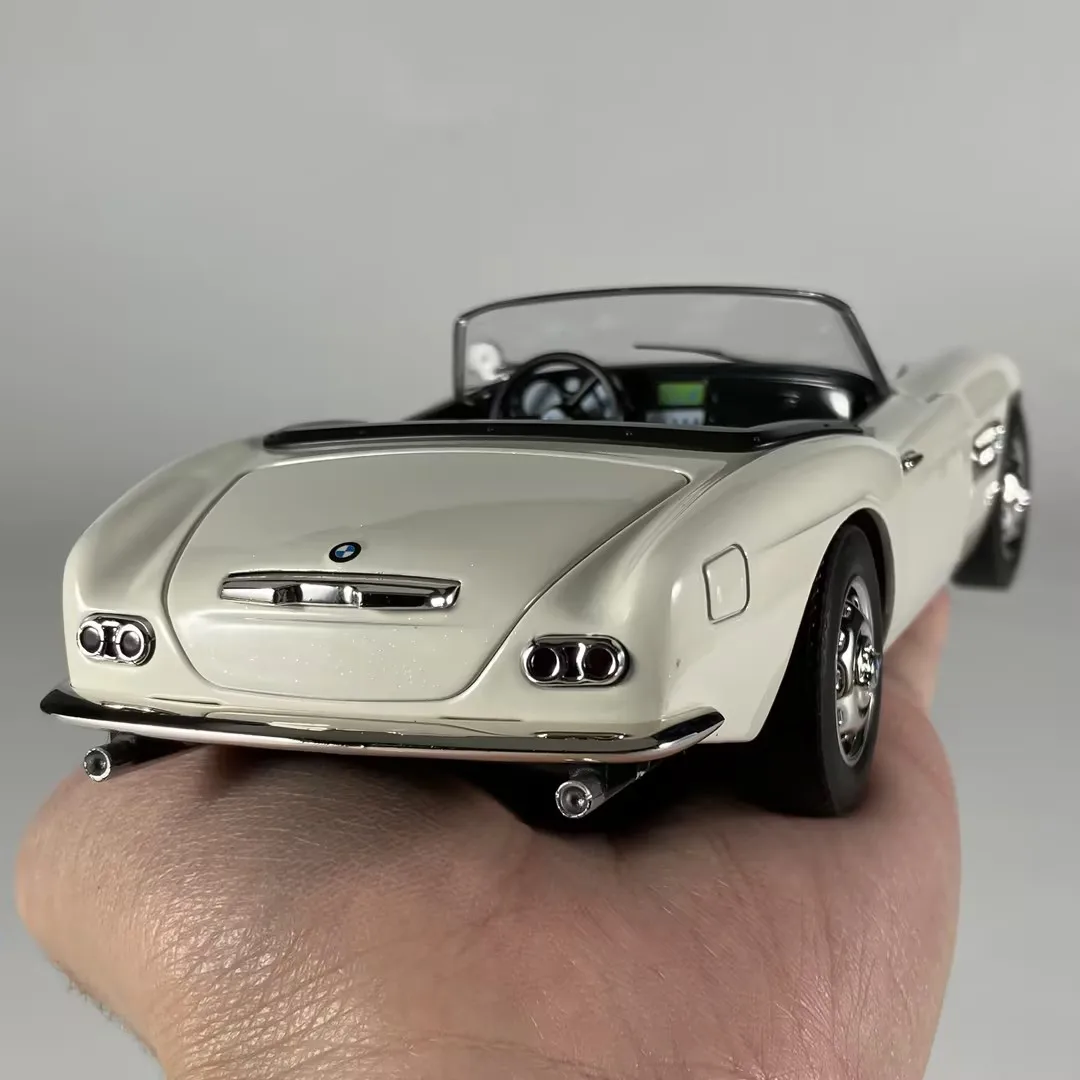 1:24 BMW 507 1950 530LI Vintage Roadster Legierung Metall Druckguss Modellauto Heimdekoration und Sammlerstück Hobby Ausstellungsstück Ornamente
