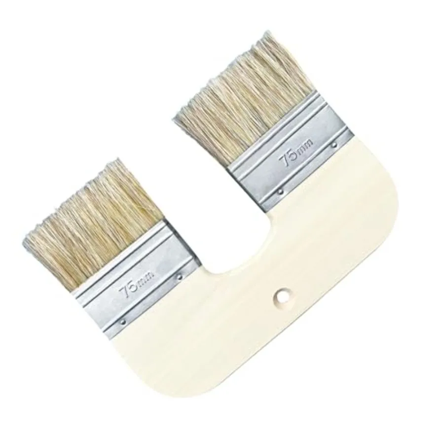 

Natural Bristle Limewash Brush U-Shaped Double Bristle for Limewash on Brick and Interior Walls