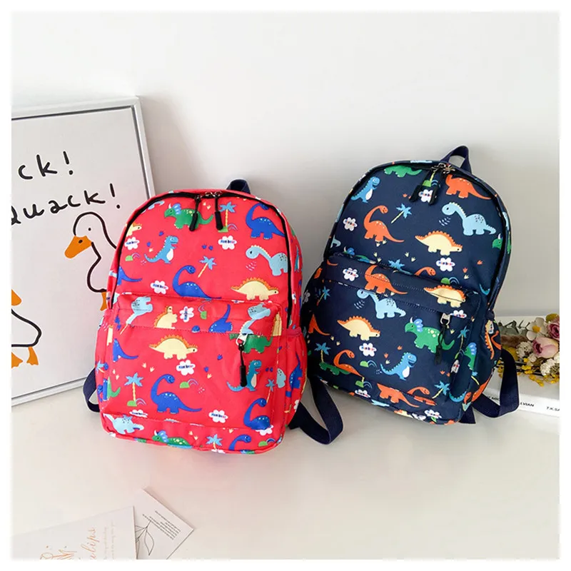 Children Schoolbag Cute Animal Cartoon Dinosaur Nylon Comfortable Chic Fashionable Backpack for Kids Boy Girl Kindergarten