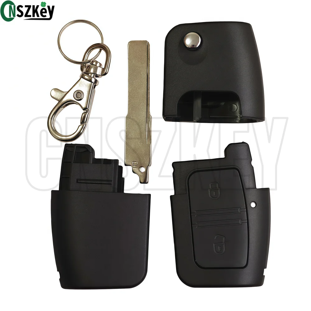 CNSZKEY الأصلي للطي مفتاح تحكم عن بعد ل JMC Yusheng S350 Jiangling Yuhu 3 5 7 مفتاح السيارة 433MHz ASK 2 أزرار بدون رقاقة