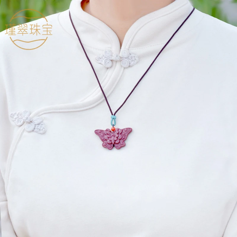 Pendant High-Content Red Auspicious Amulet Necklace Men and Women Sweater Chain