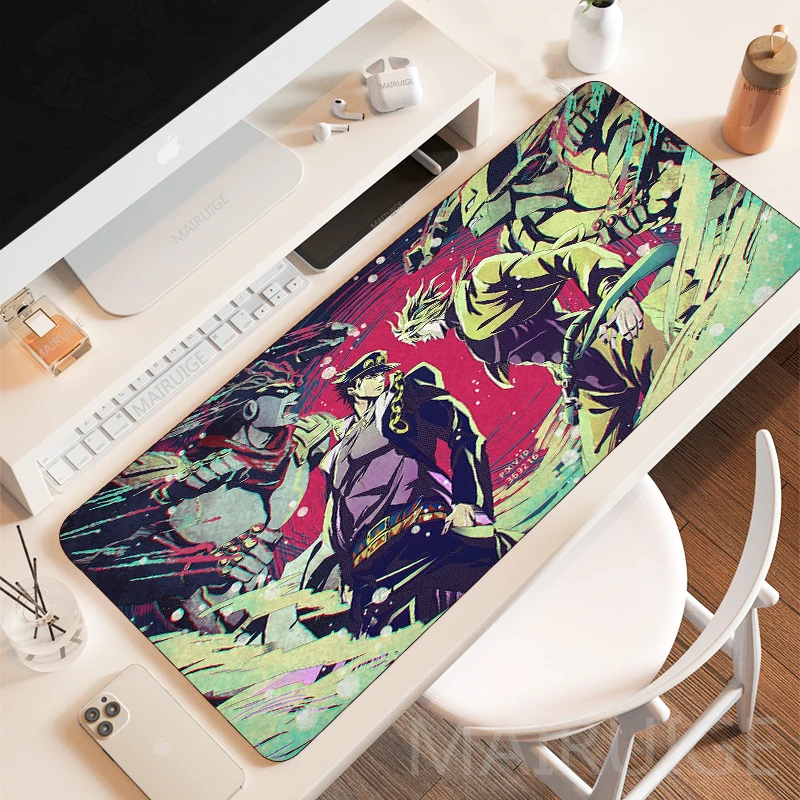 Anime JOJO Large Mousepads Keyboard Mouse Pad Gaming Accessories MousePad Carpets Rugs Play Mats XXL PC Gamer Desk Mat 900X400