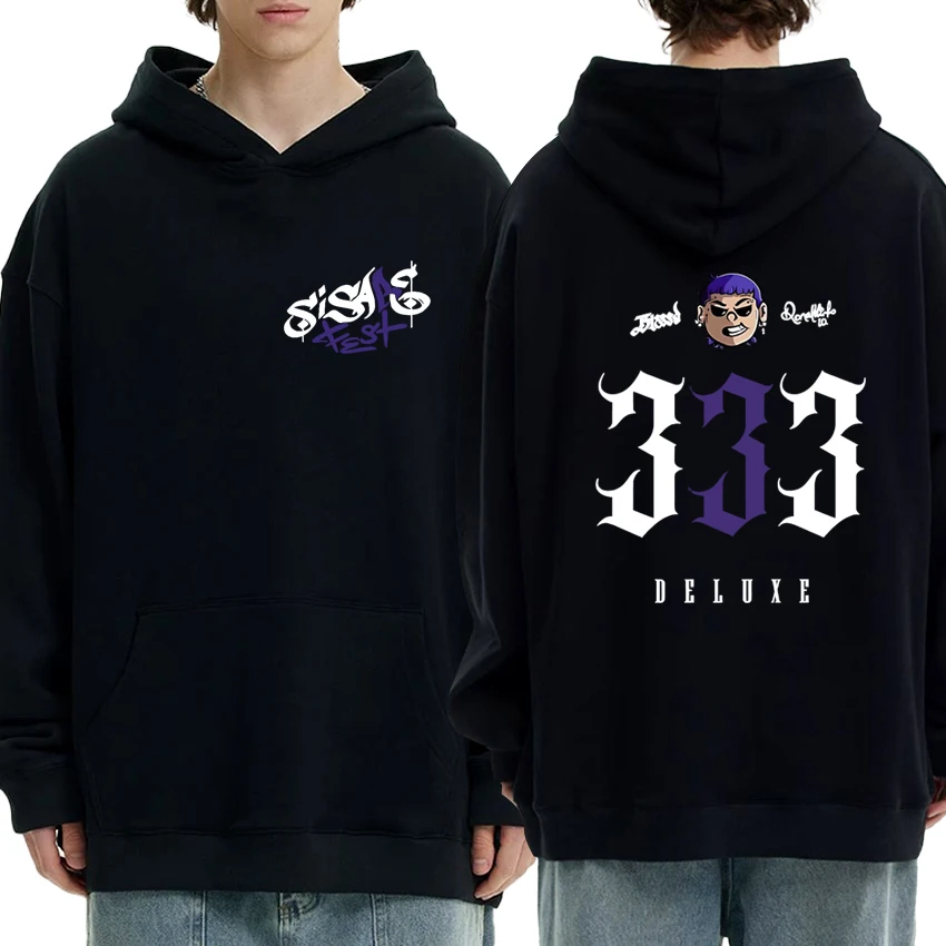 

Hot Rapper Blessd SI SABE Album 2025 Tour Double Sided print streetwear Men women harajuku Trend Hoodie Unisex Fleece pullover