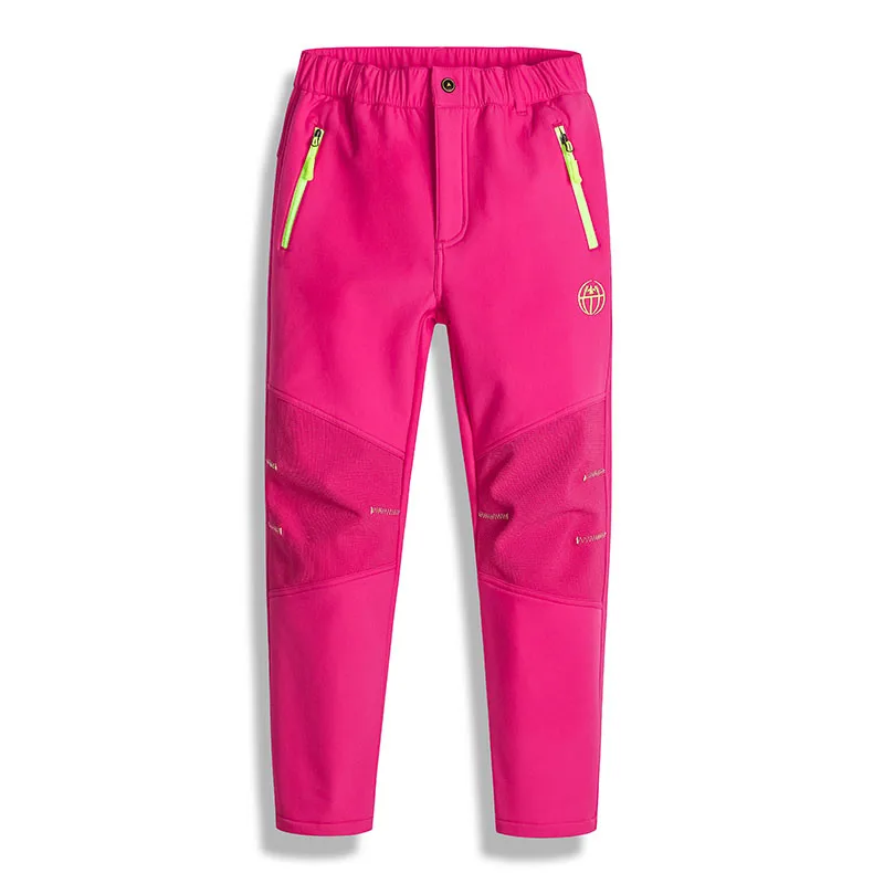 Winter-Kinder-Outdoorhose Polarfleece-Hose Schnee Mädchen Jungen Wasserdichte Winddichte Skihose – Detail 3