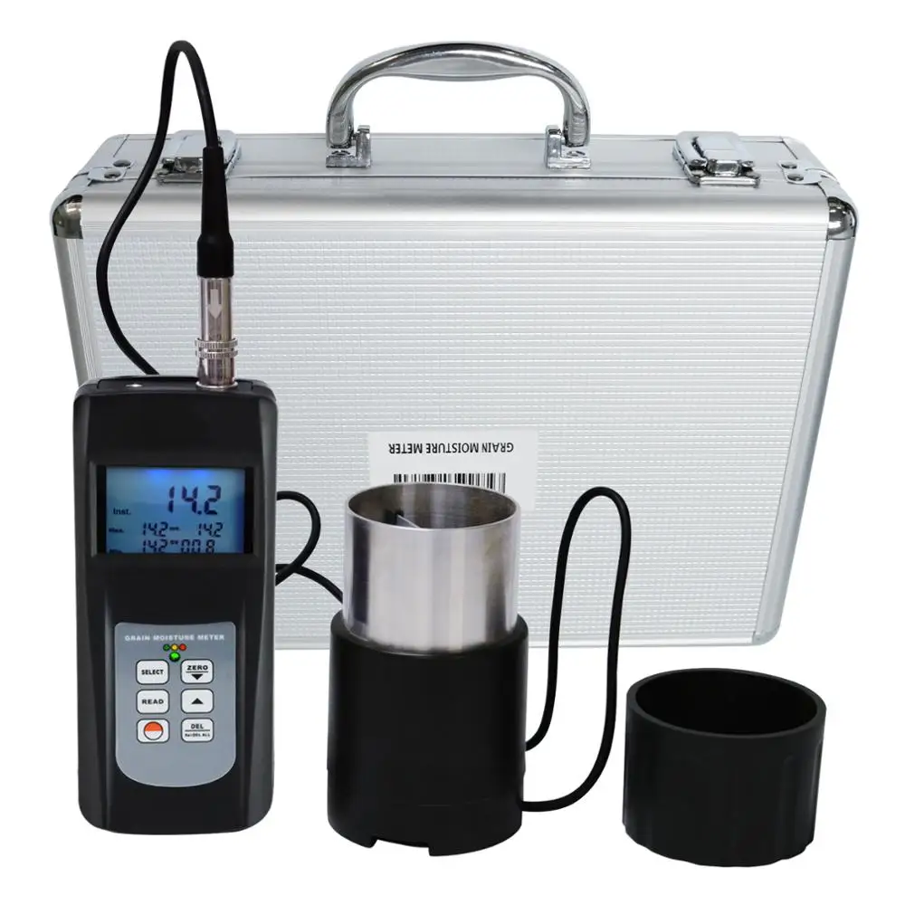 Digital Moisture Meter Checks 36 Species Grain Seed Rice Coffee Wheat Tester 50% LED Indicator