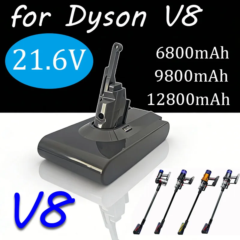 

100% NEW for Dyson V8 21.6V 12800mAh Replacement Battery for Dyson V8 Absolute Cord-Free Vacuum Handheld Vacuum Cleaner Battery