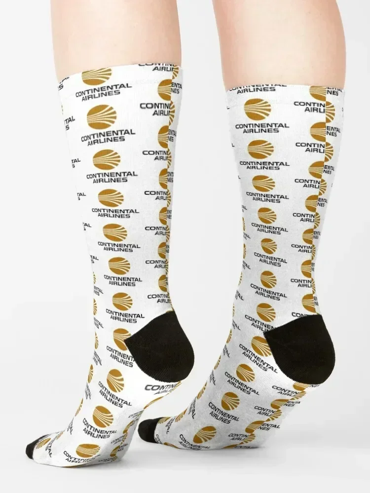 Continental Airlines - Vintage Logo Socks Toe sports Crossfit Running crazy Socks Woman Men's