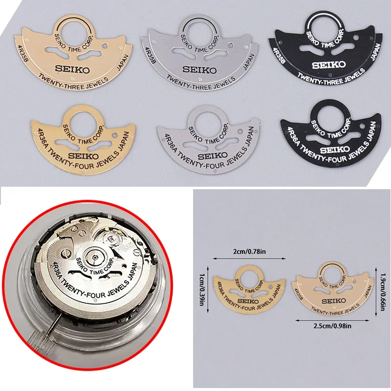 NH35 Movement Watch Movement Parts NH35 To 4R35B Rotor NH36 To 4R36A Movement Automatic Hammer Patch Metal Sheet Lettering Rotor