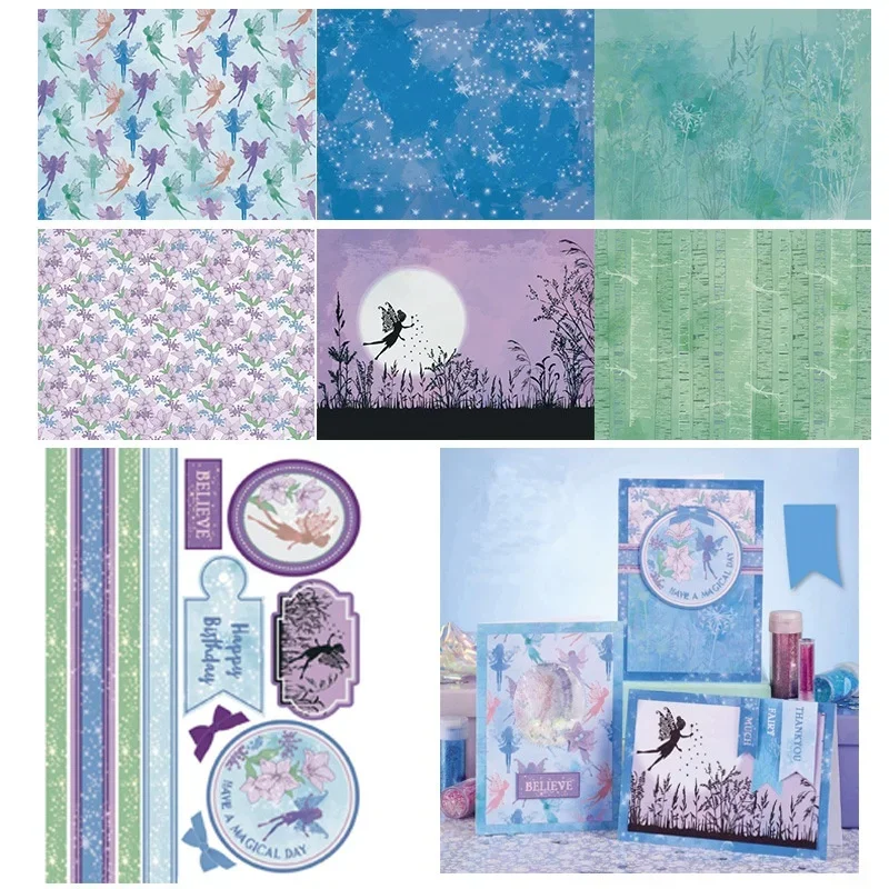 15*20cm Scrapbooking Paper Pack of 14 Sheets Handmade  Craft Fairy Background Handbook