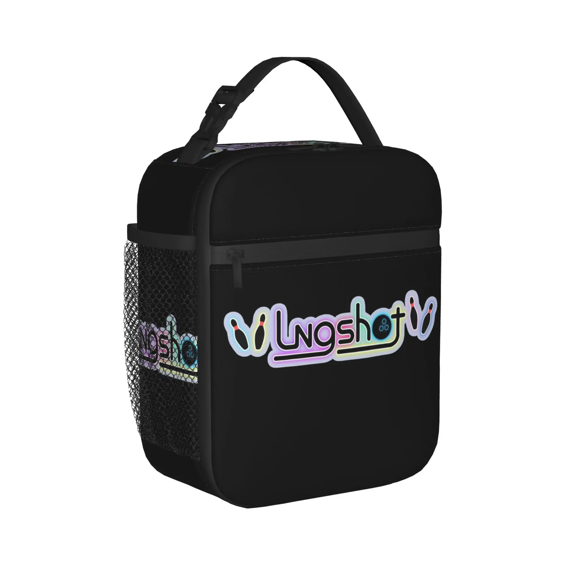 Lngshots Glowing Sign Thermal Insulated Lunch Bag for Picnic  Reusable Food Container Bags Cooler Thermal Lunch Boxes