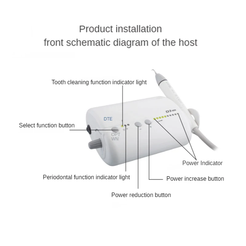 Woodpecker DTE D3 Dental Ultrasonic Teeth cleaning mScaler Scaling Machine Removal Of Calculus Stains And Tartar Tooth To Remove