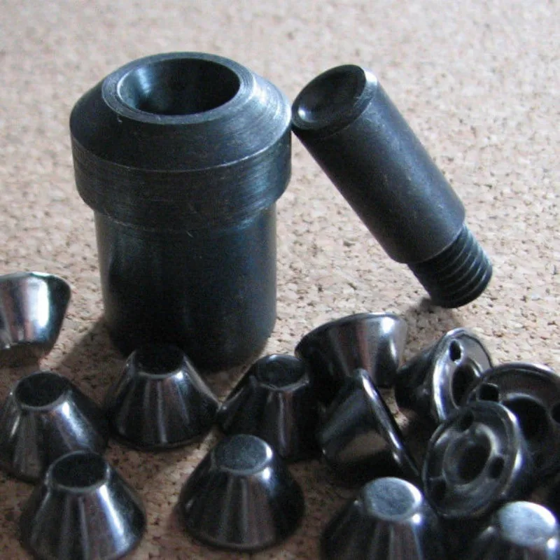 Fastener Buttons Installation Tools For Leathercraft Double Cap Rivets Mold For Hand Press Machine  Double Side Ram Dies