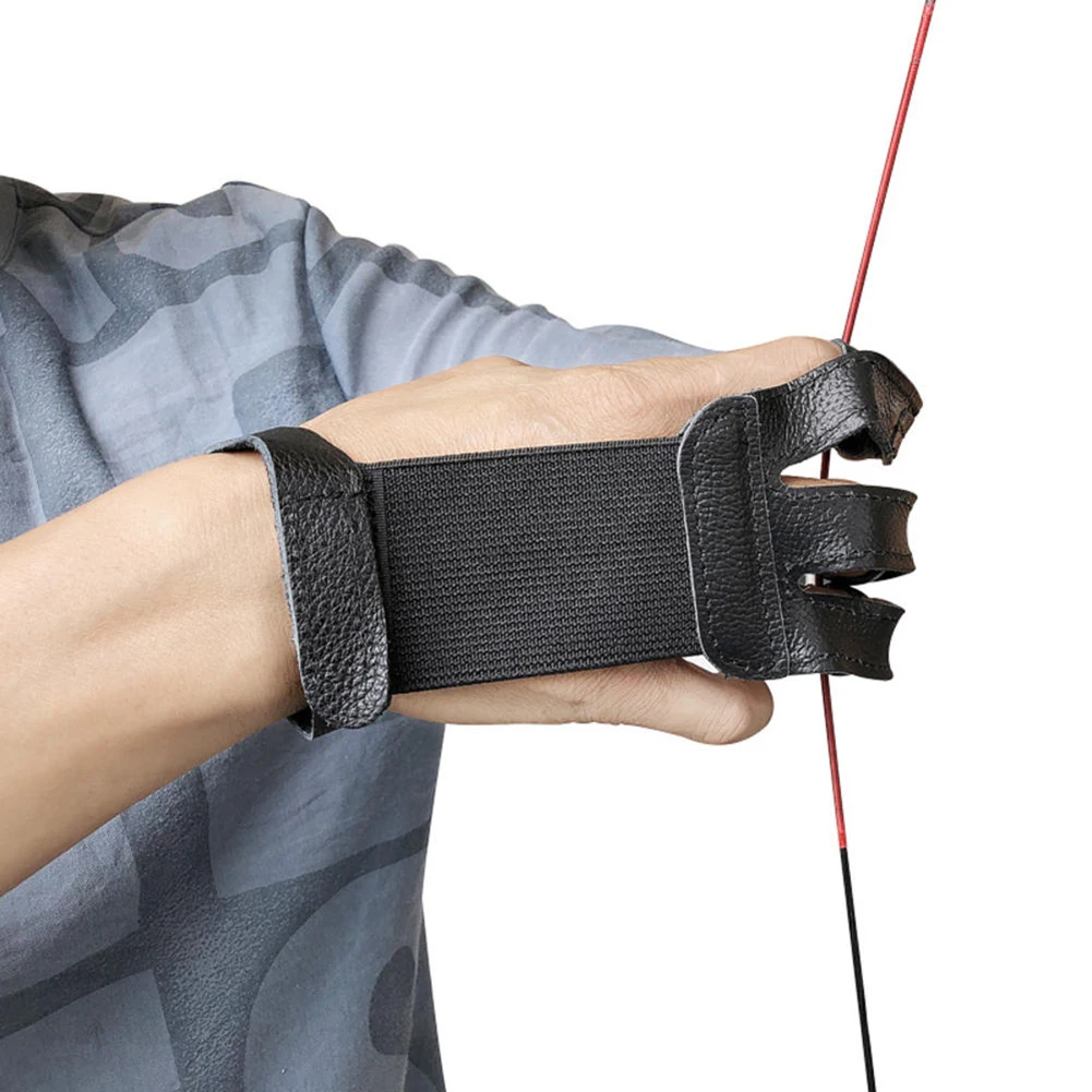 ถุงมือยิง3นิ้วอเนกประสงค์อุปกรณ์พยุงป้องกันสำหรับการแข่งขันยิงปืน