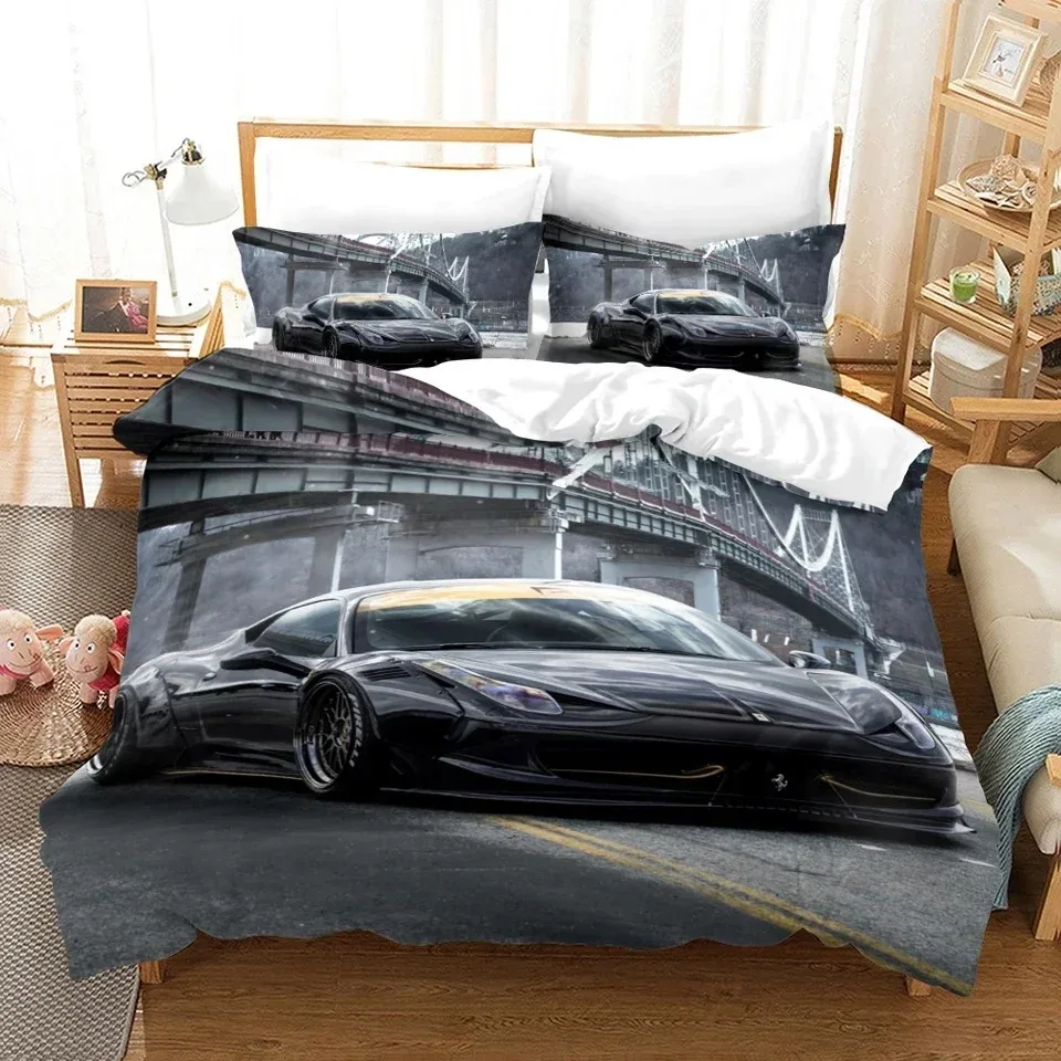 

Sports Car Luxury Bedding Set Duvet Cover Bedroom Comforter Covers Single Twin King Size Quilt Cover Home Textile