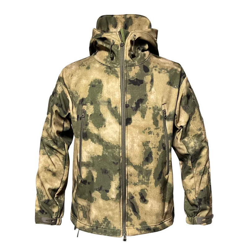 Outdoor Shark Skin Assault Suit Men's Waterproof Tactical Jacket Camouflage Suit M65 Windbreaker Cold Proof Jacket