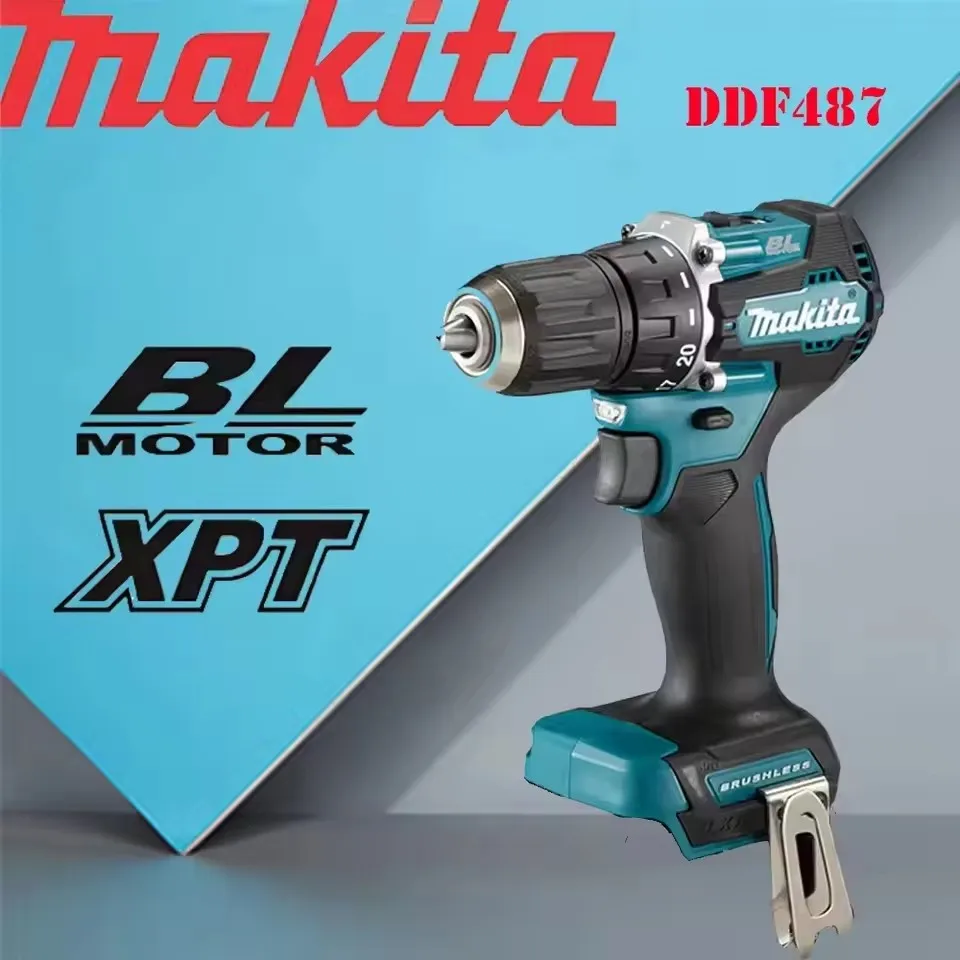 

Makita DDF487 DDF487 18V screwdriver brushless electric drill Decoration Team Makita 18V battery power tools 18650 battery