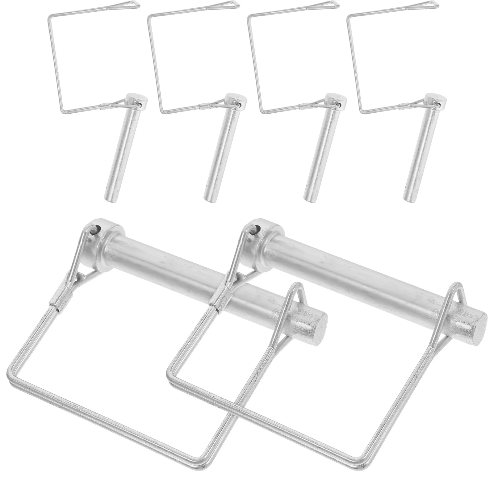 

6pcs Square Locking Pin Heavy Duty Safety Coupler Pins For Trailer Farming Lawn Garden Tractor Shaft Hitch Lock Square