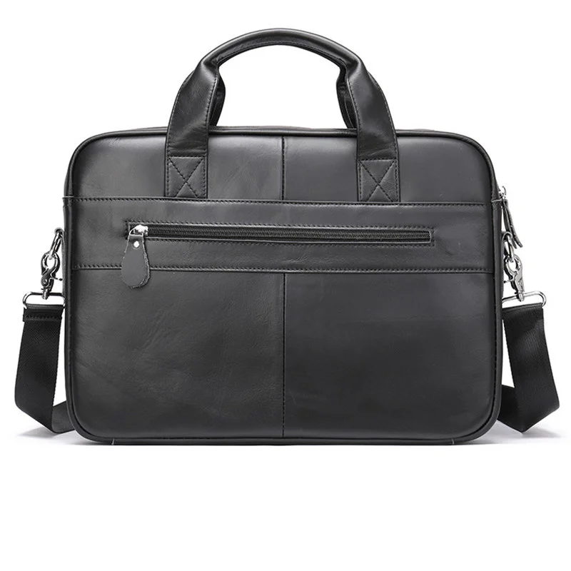 Malas de couro genuíno dos homens, alta capacidade, escritório, masculino, ombro Messenger Bag, 15 "Laptop Bag, Business Man Handbags