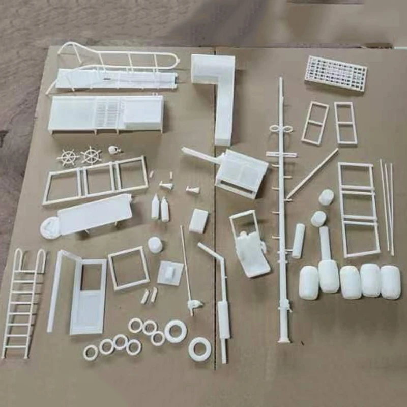 1/12 RC 선박 130cm 목재 구조 시뮬레이션 오르카 원격 조종 낚시 보트 3D 프린팅 디테일 RC 보트 모델 키트 선박 장난감