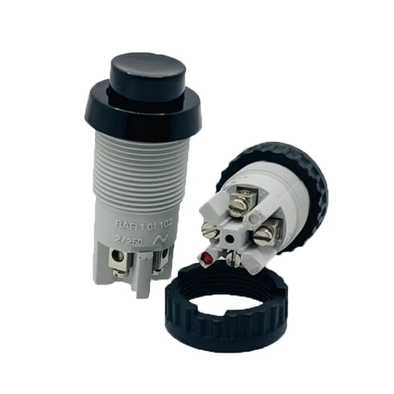 1.01.102.011/0104 Germany RAFI Self-reset button switch cutter switch 1NC+1NO