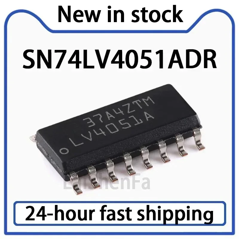 10PCS SN74LV4051ADR SOIC-16 Single Channel Universal Analog Multiplexing Chip Stock