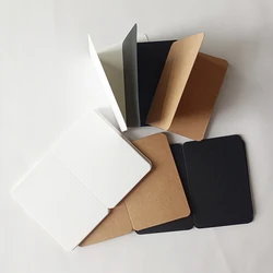 10Pcs Blank Cards 10x14cm Foldable Invitations for Wedding Guest Business Birthday Party DIY Kraft Paper Tags Gift Listing Card