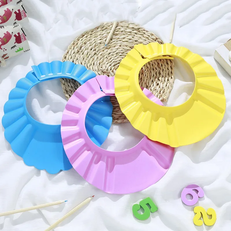 Adjustable Shower Cap Baby Children Shampoo Cap Children Shampoo Shower Helmet Shower Ear Protection Accessories