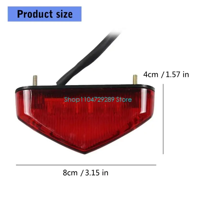 D8KE مصباح خلفي للدراجة النارية طويل الأمد مزود بوظيفة فرامل LED ومتانة عالية وسهولة التركيب #6