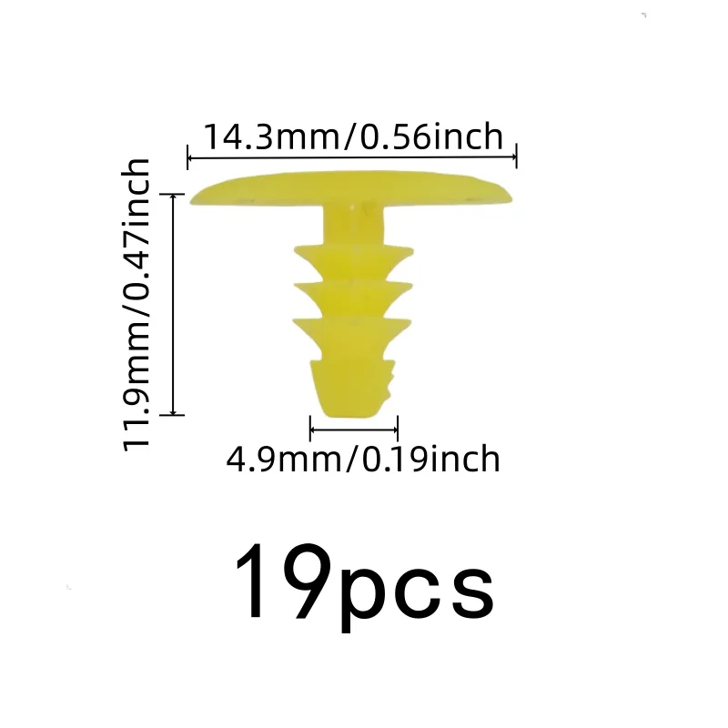 Durable UV Resistant Door Seal Retainers 19 pcs, perfect for Vehicle Windproof Strips, Easy One-Step Install
