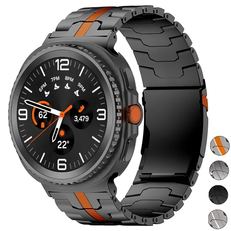 Edelstahl Luxus-Armband für Samsung Galaxy Watch 8 Ultra2 Business-Armband für Galaxy Watch 7Ultra 47mm Bänder Zubehör