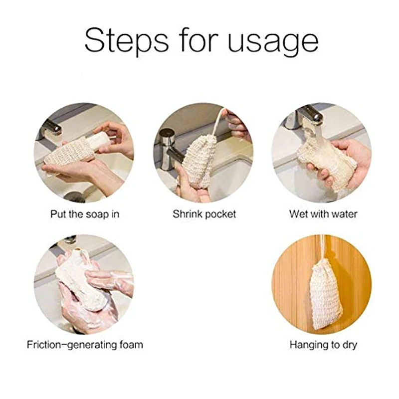 15X пакеты, сумка для отшелушивающего мыла, сумка для хранения мыла ручной работы, сетка из пены Ramie