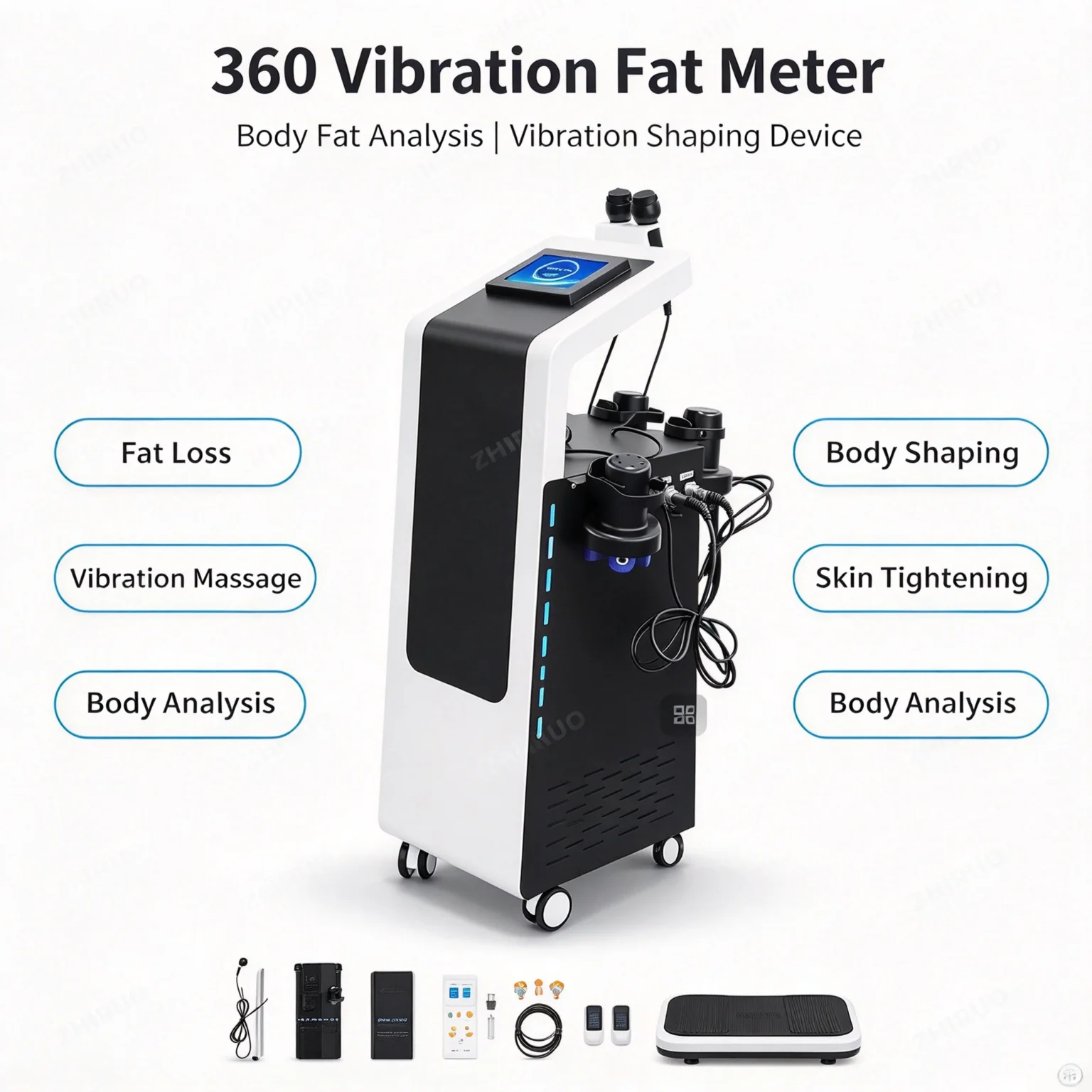 New Roller Sculpting Instrument 5 in 1 Vibration Fat Reduction Body Shaping Device G5 Pro Inner Ball 360 Degree Rotation