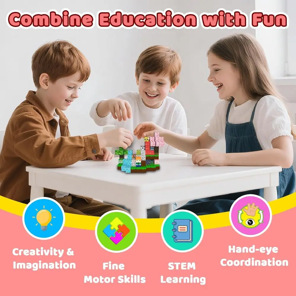 Ensemble de blocs de construction magnétiques – 300 pièces pour enfants, jouets éducatifs STEM, inspirés Montessori, idéal pour les 3 ans et plus