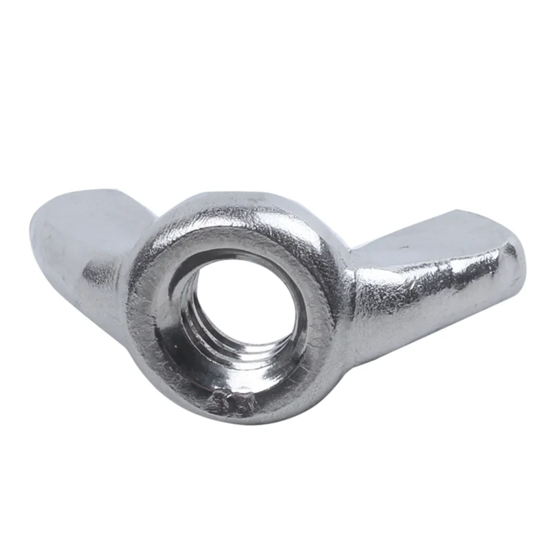 

ABGE-M6 Thread Dia Stainless Steel Wing Nut Butterfly Wing Nuts 30 Pcs