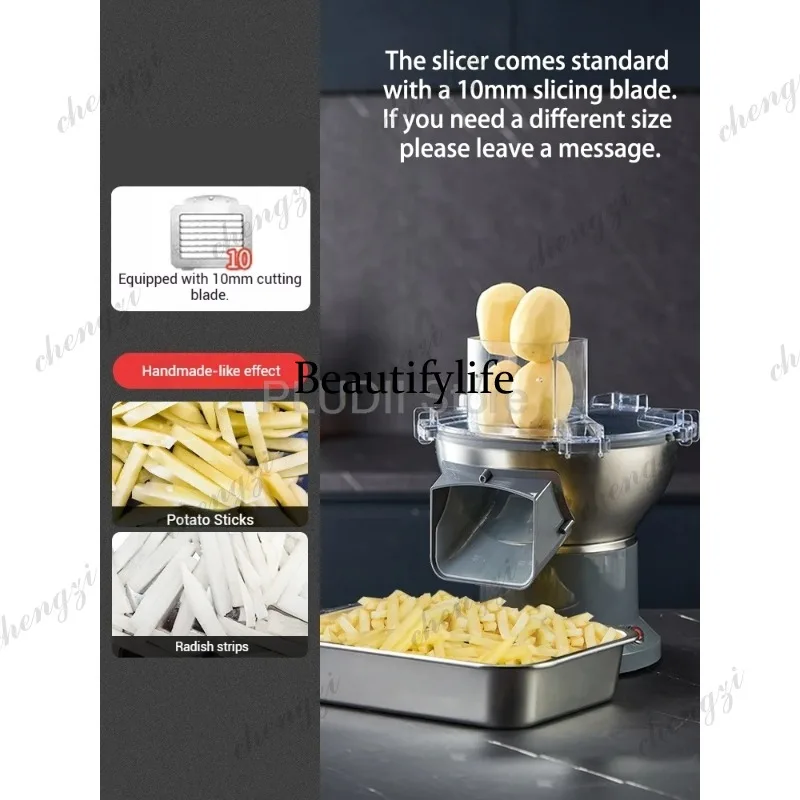 A81 Commercial Electric Vegetable Dicer Multifunctional Food Processor Compact Chives Scallion Slicer for Kitchen Restaurant view 5