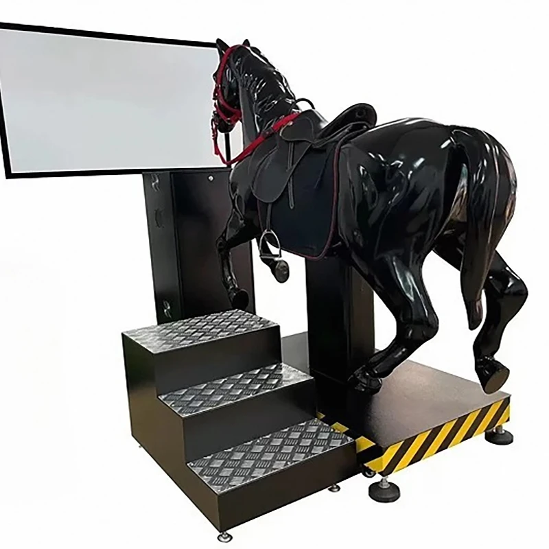 Simulador de Equitación de en Metal y Fibra de Vidrio para Interiores, Máquina de Juegos de Arcade para Parques de Aventuras que Funciona con Monedas P3