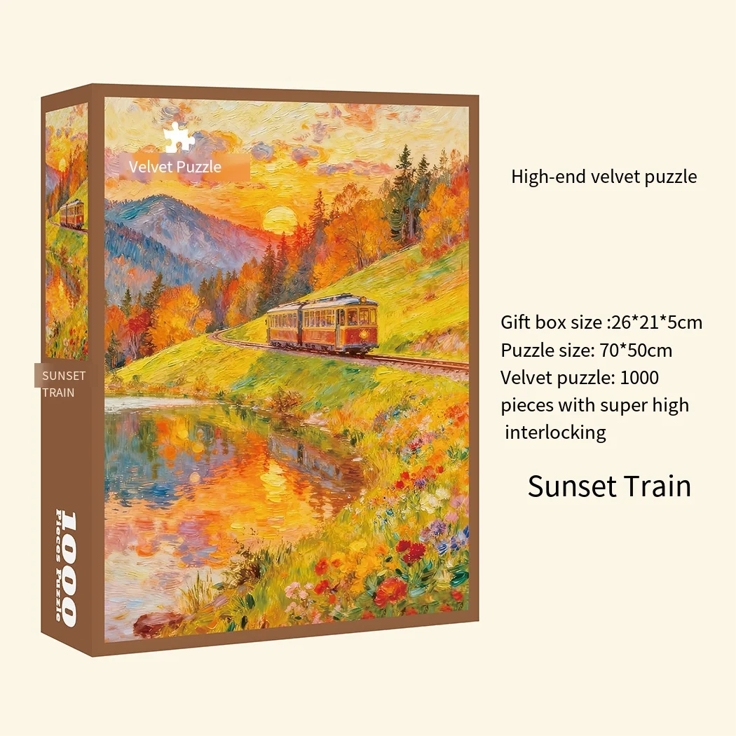 High-Quality Oil Painting Puzzle - Difficult 