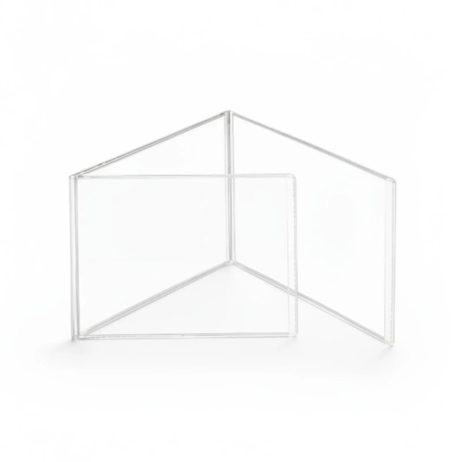 Mahjong Card Protector Transparent Sleeve Foldable PVC Cover for Score Cards Table Game