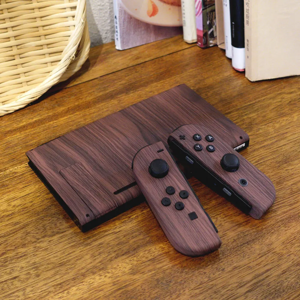 

Wood Grain Replacement Housing Shell for Nintendo Switch NS Joy-Con Front Back Case Plastic Cover DIY Repair Parts Accessories