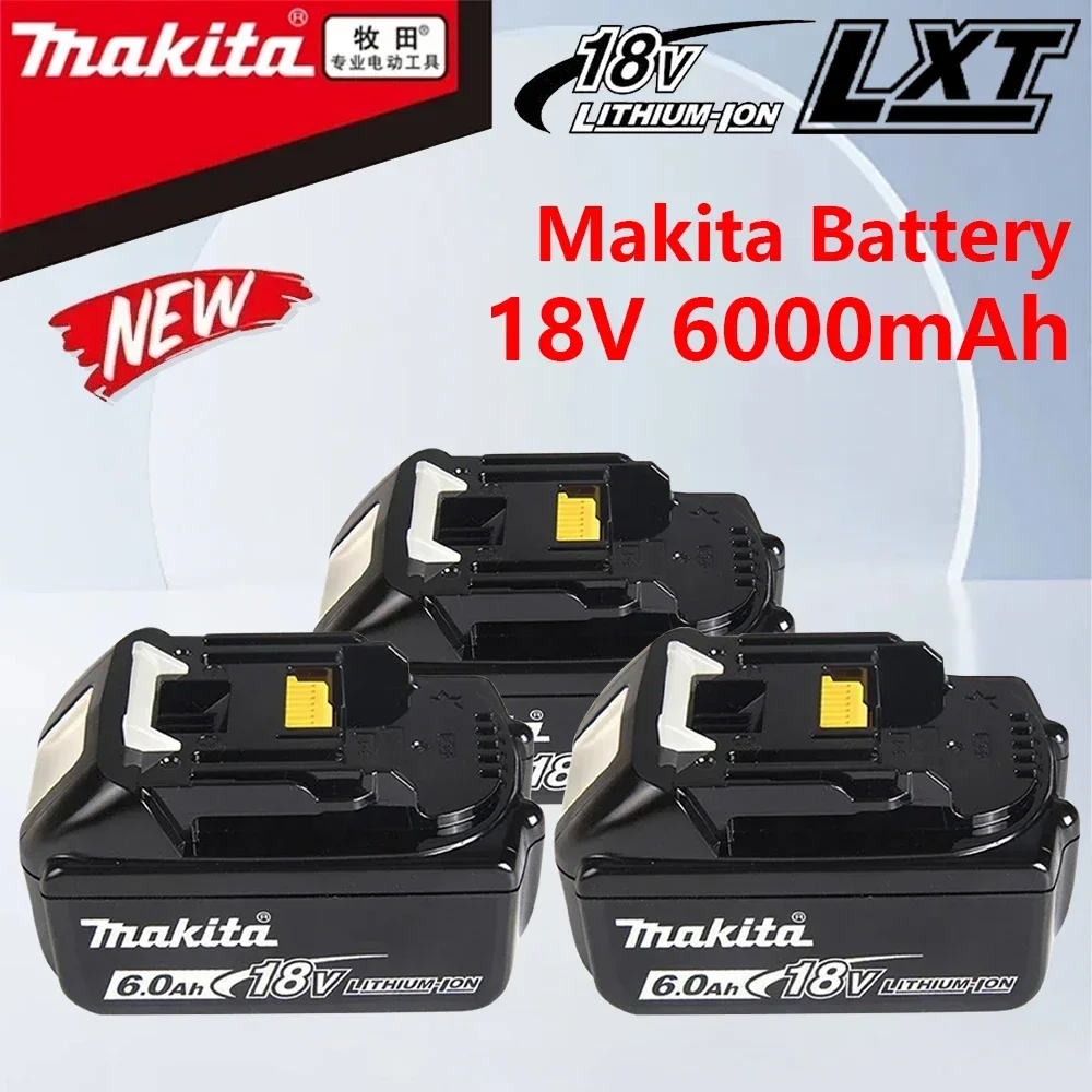 

Makita BL1860B Battery 18V 6Ah 3Ah Rechargeable for DTD172 DDF487 DTW300 DGA404 Power Tools Compatible with Makita Power Tools