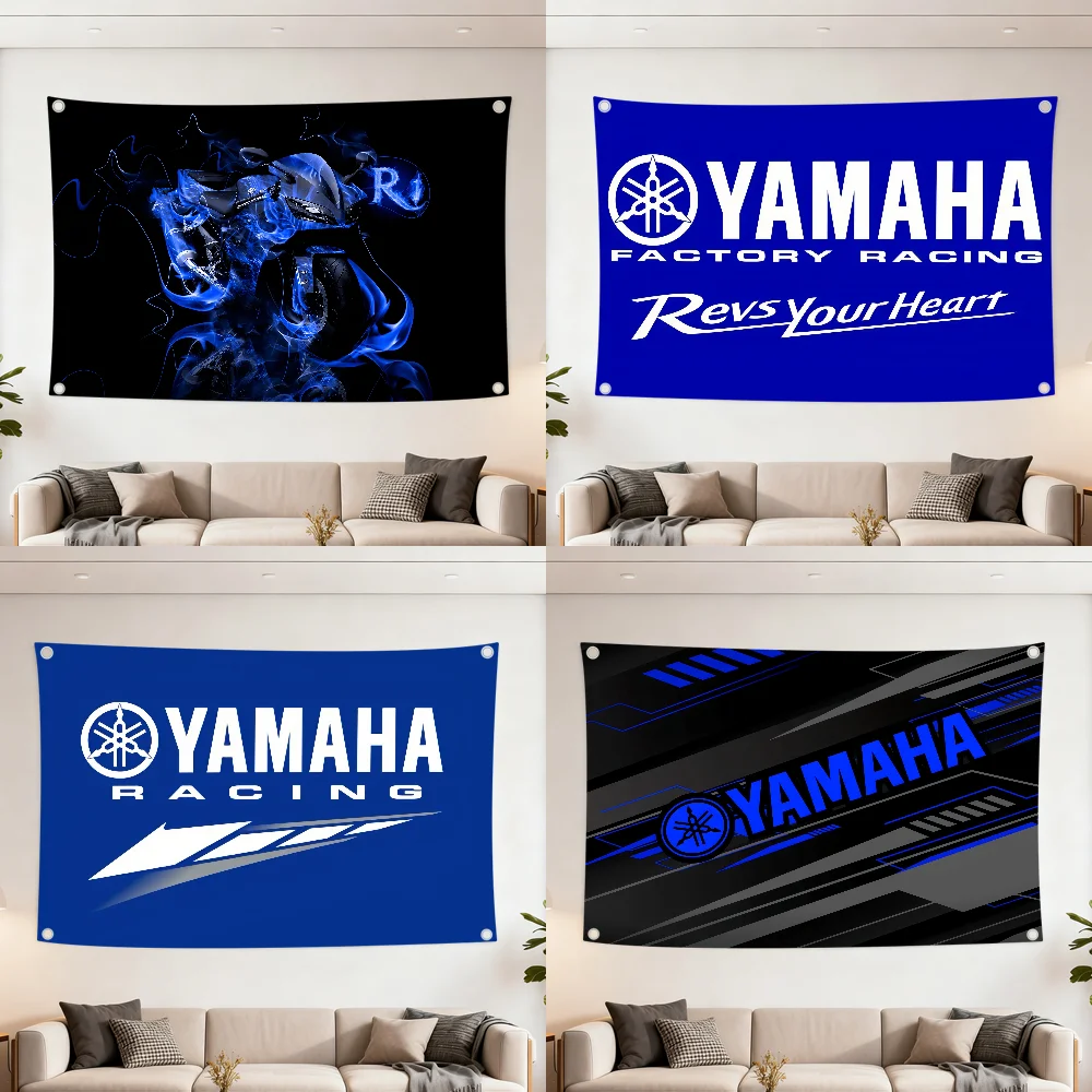 Bandera Decorativa Q para Motocicletas Yamaha, Ideal para Fiestas al Aire Libre, Picnics, Decoración del Hogar, Campamentos y Eventos. ¡Los Más Vendidos!