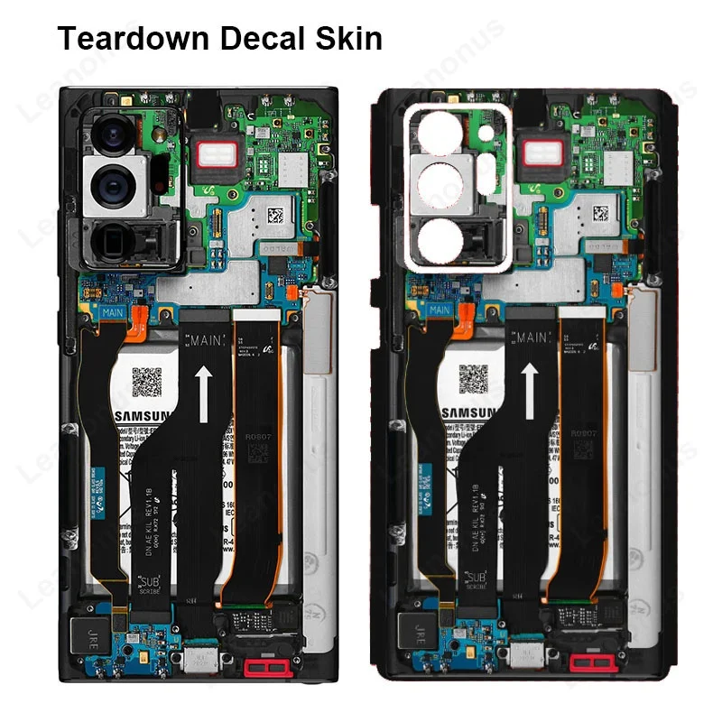 Tear Down Skin for Samsung Galaxy Note 20 Ultra 10 Plus Back Protector Film Cover Circuit Board  Wrap Unique Sticker