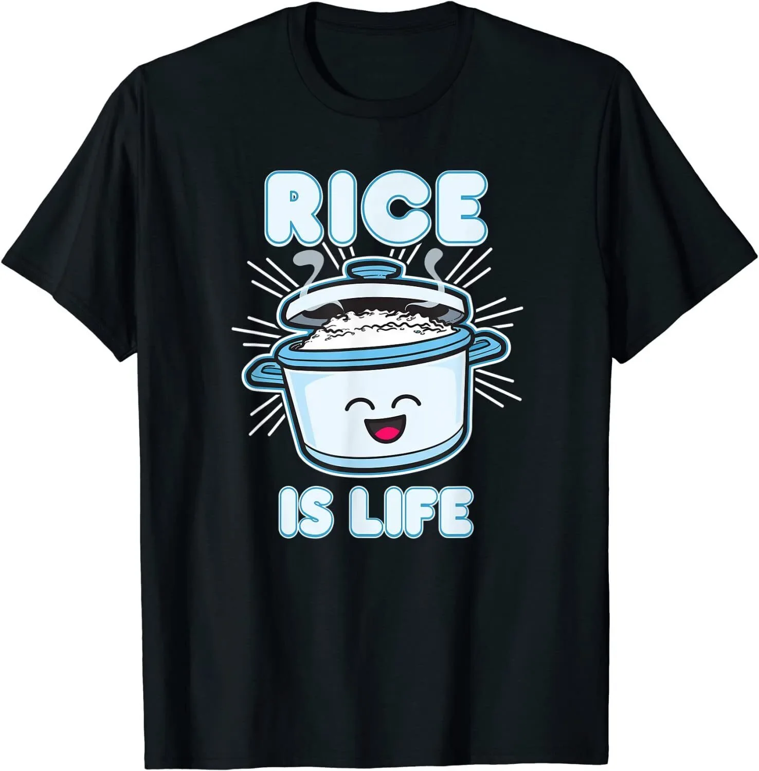 Arroz kawaii é vida t-shirt, estilo coreia, kawaii