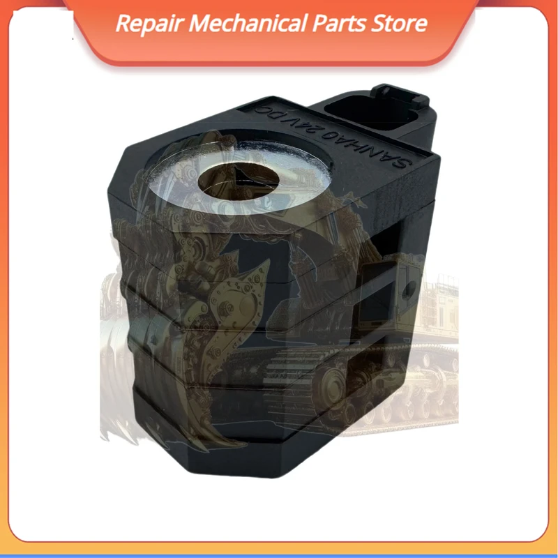 

China 24v Solenoid Valve Coil For Hyundai R215-7 Excavator