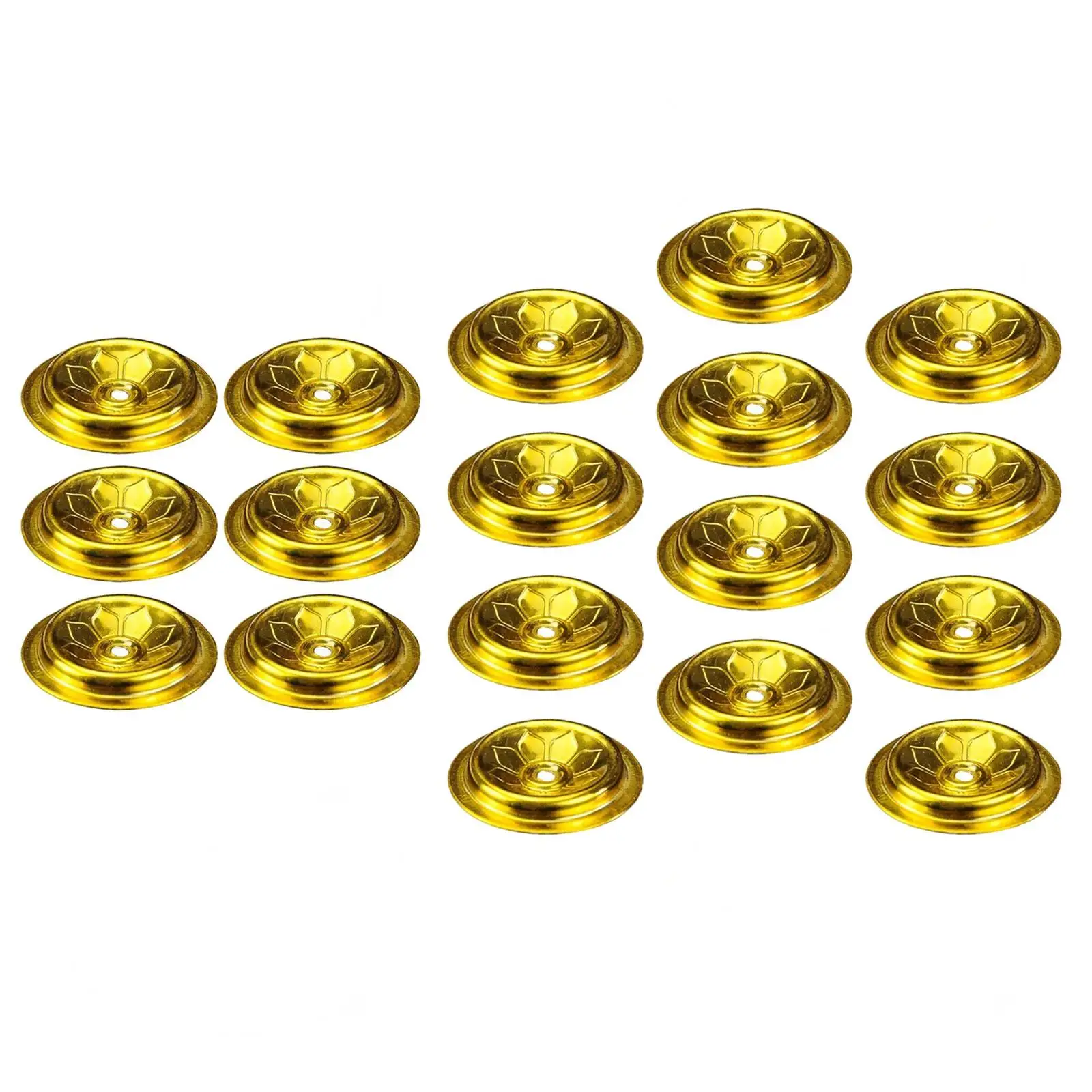 12 Pieces Oil Lamp Floating Wicks Holder Candle Making Accessories Disc Holders for Oil Cups Buddhist Supplies Float Stand