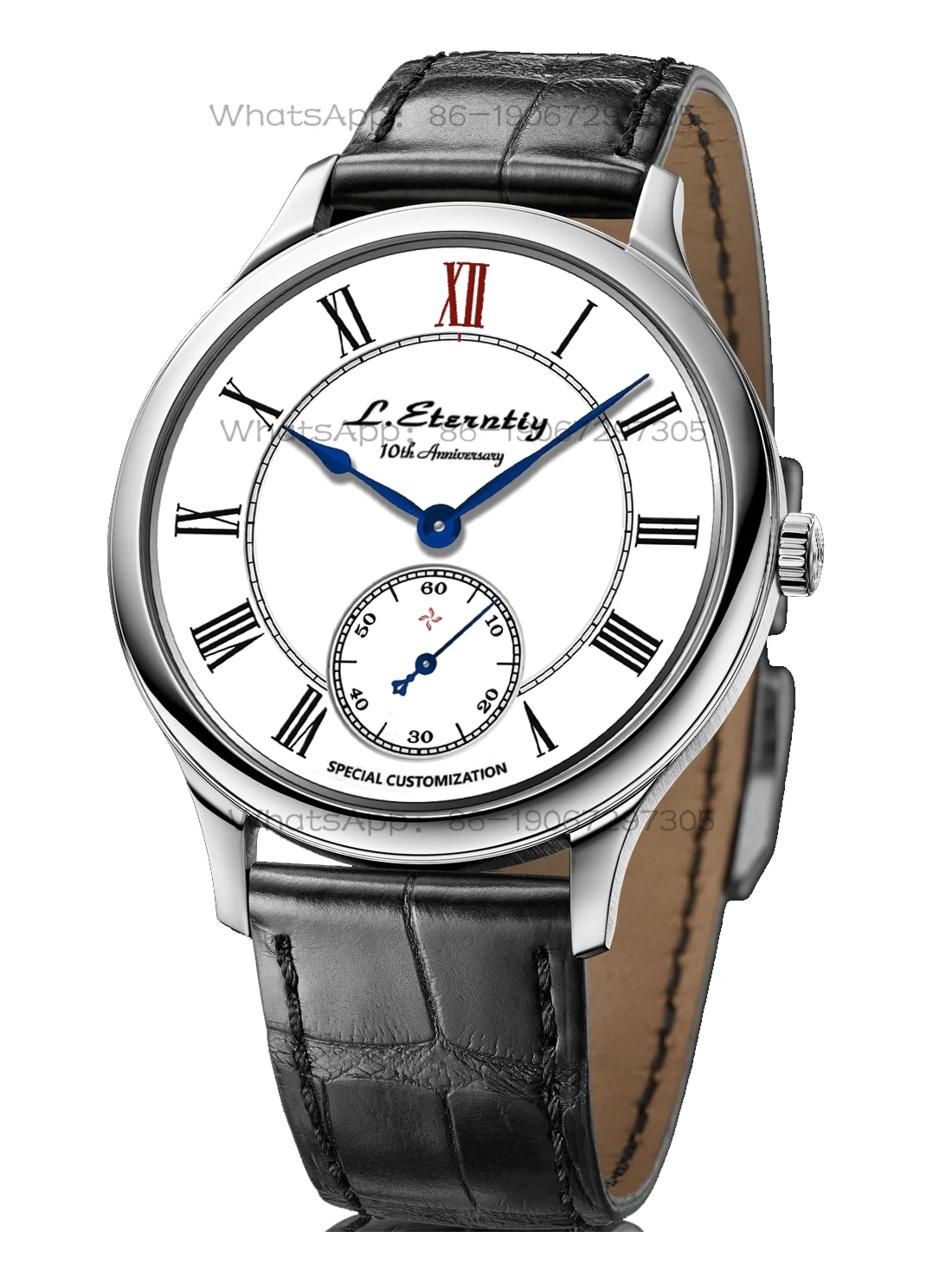 Commemorative Ultra-thin Formal Business Automatic Manual Baking Blue Needle Small Three-pin Mechanical Watch