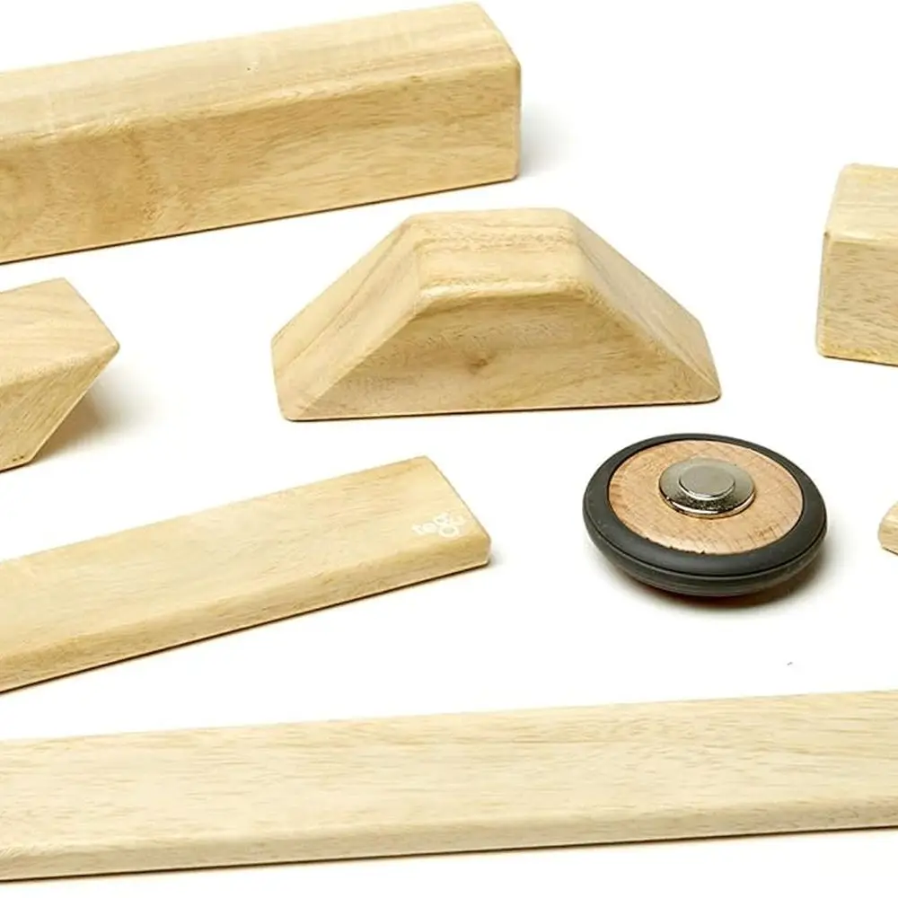 Blocchi magnetici in legno naturale Tegu, 42 pezzi, adatti dai 1 ai 99 anni