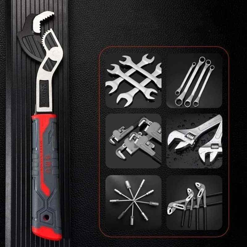 

Manual Tool Adjustable Wrench Car Wrench Repair Tools Industrial Grade Multifunctional Self-locking Pipe Wrench Tool Hand